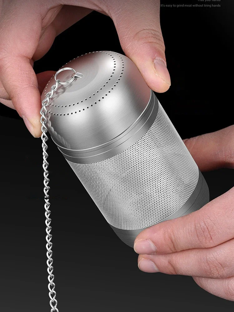 Description Picture 6 of item1/2Pcs Seasoning Strainer Ball Stainless Steel Tea Infuser Tea Leaves Spice Strainer Teapot Fine Mesh Teaware Kitchen Gadgets