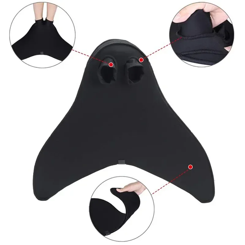 Children and Adult Swimming Fins Training Flipper Mermaid Swim Fin Swimming Foot Flipper Diving Feet Tail Monofin Pool Party 6