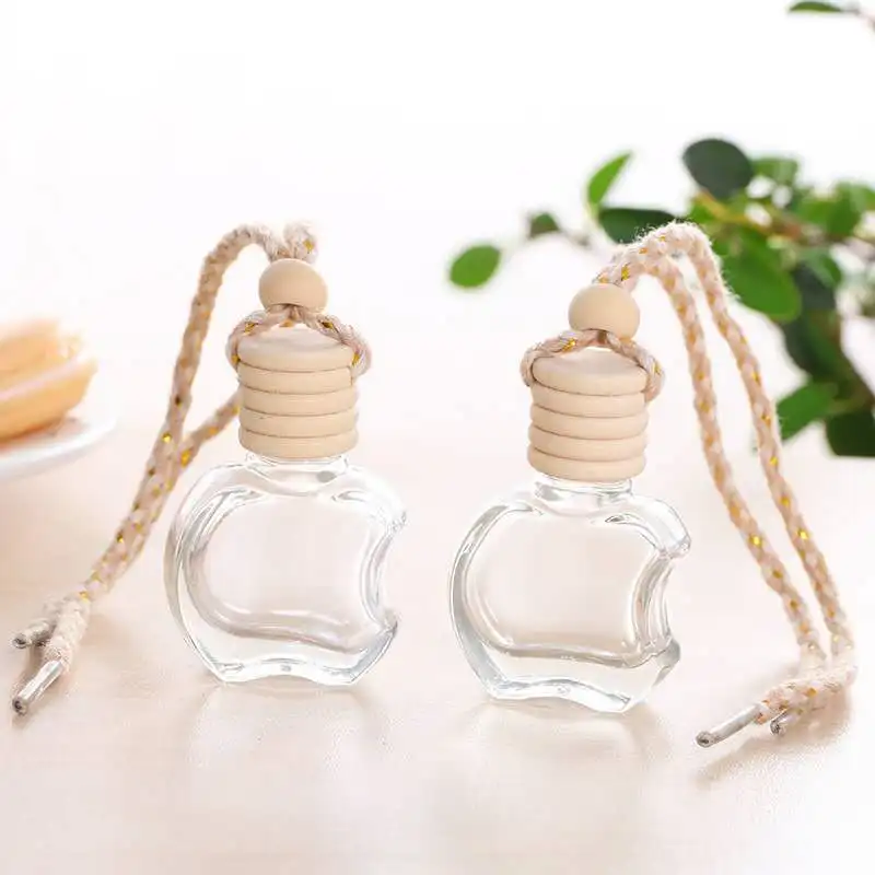 

10pcs/lot 8ml Hanging Car Perfume Bottles Car Pendant Accessories Bottle Empty Glass Perfume Vials