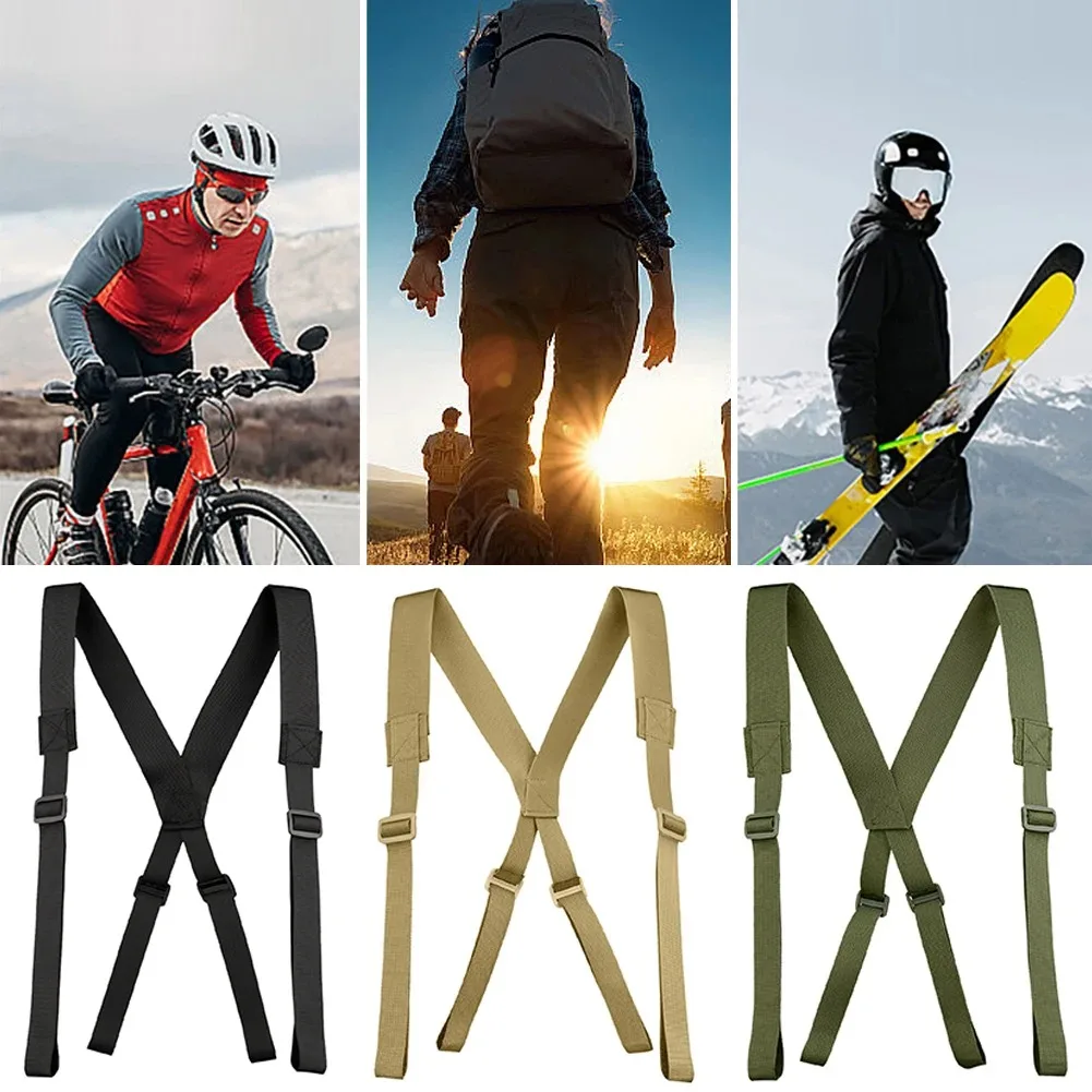 Nylon Tactical Duty Belt with Padded Harness Adjustable Tool Belt Suspender for Outdoor Work Tactical Missions Hunting 1Pc