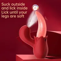 3-in-1-Saug- und Leckstimulator, Klitorismassagegerät, intimes Spielzeug für Damen, vaginale Saugkraft mit ausziehbarer Zunge 6