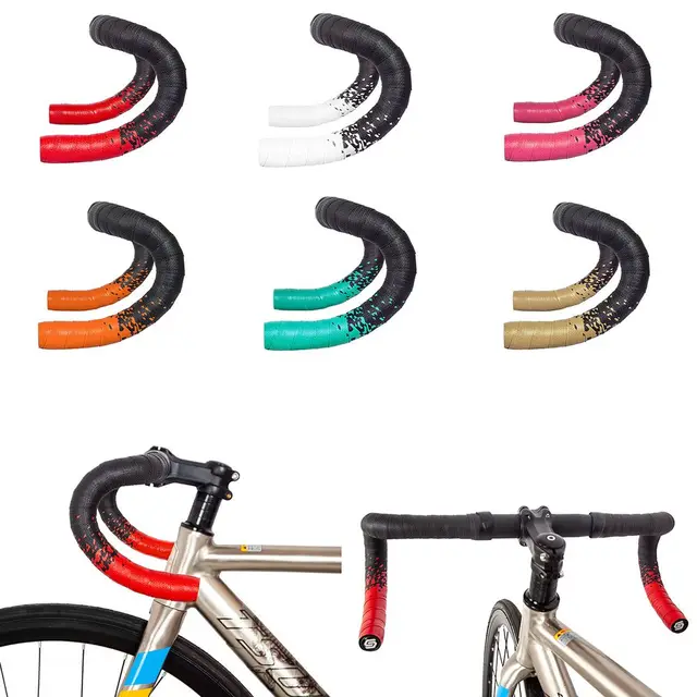 Bicycle Handlebar Tape Anti-Vibration EVA Bent Cycling Road Bike Tapes Racing Breathable Non-Slip Handlebar Belt Bike Accessor 4