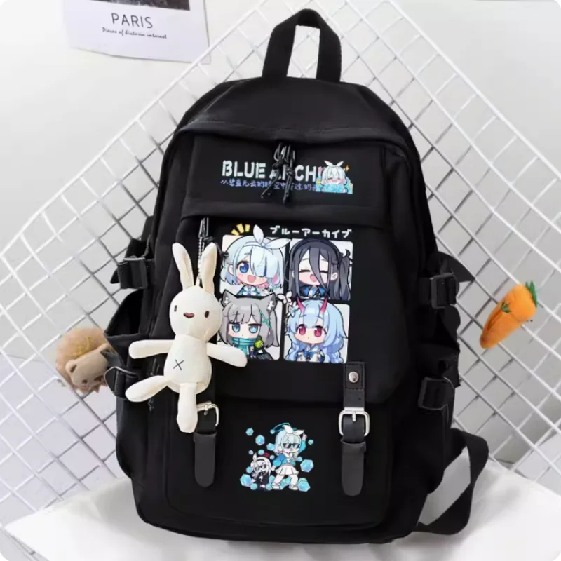 

Anime Blue Archive Cartoon Bag Women Man Fashion Leisure Belt Teenagers Student Backpack Handbag B099
