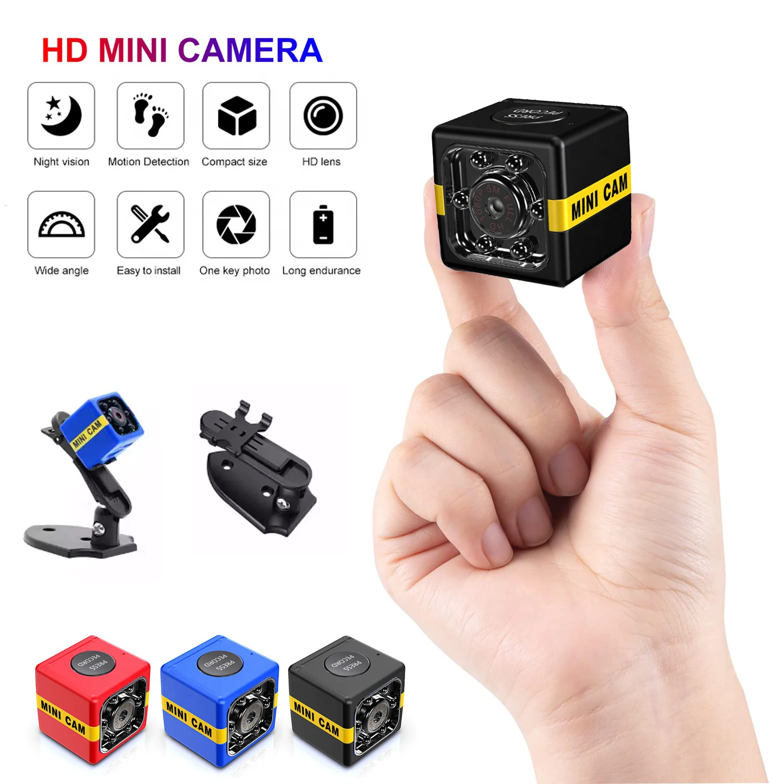 Mini Camara Espia Marco Fotos Seguridad Ninera Grabadora Movimiento Video  Sensor