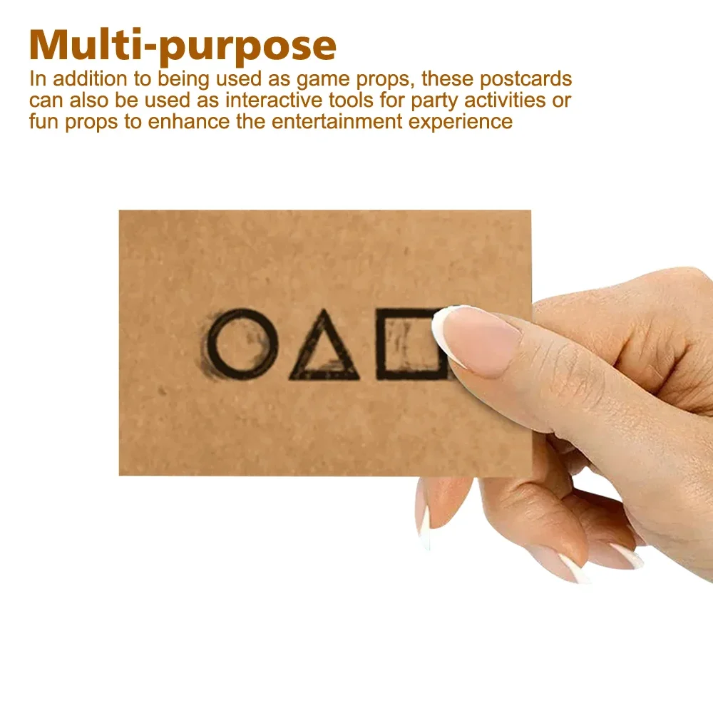 Creative New Invitation Card Anime Square Triangle Circle Party Paper Cards Halloween New Year Bithday Party Decoration