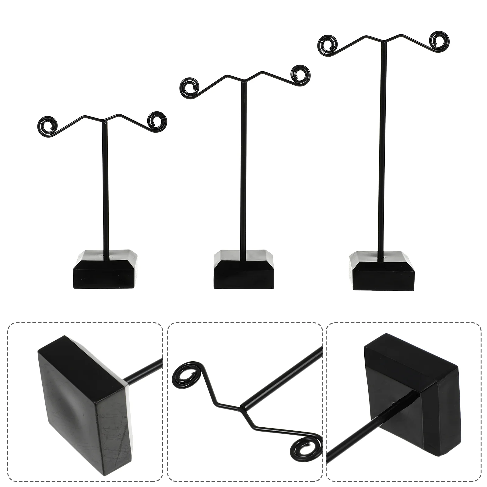 Acrylic Jewelry Rack Display Stand T Shape Earring Ear Studs Display Stand Organizer Holder for Stud Dangle Hoop Earrings