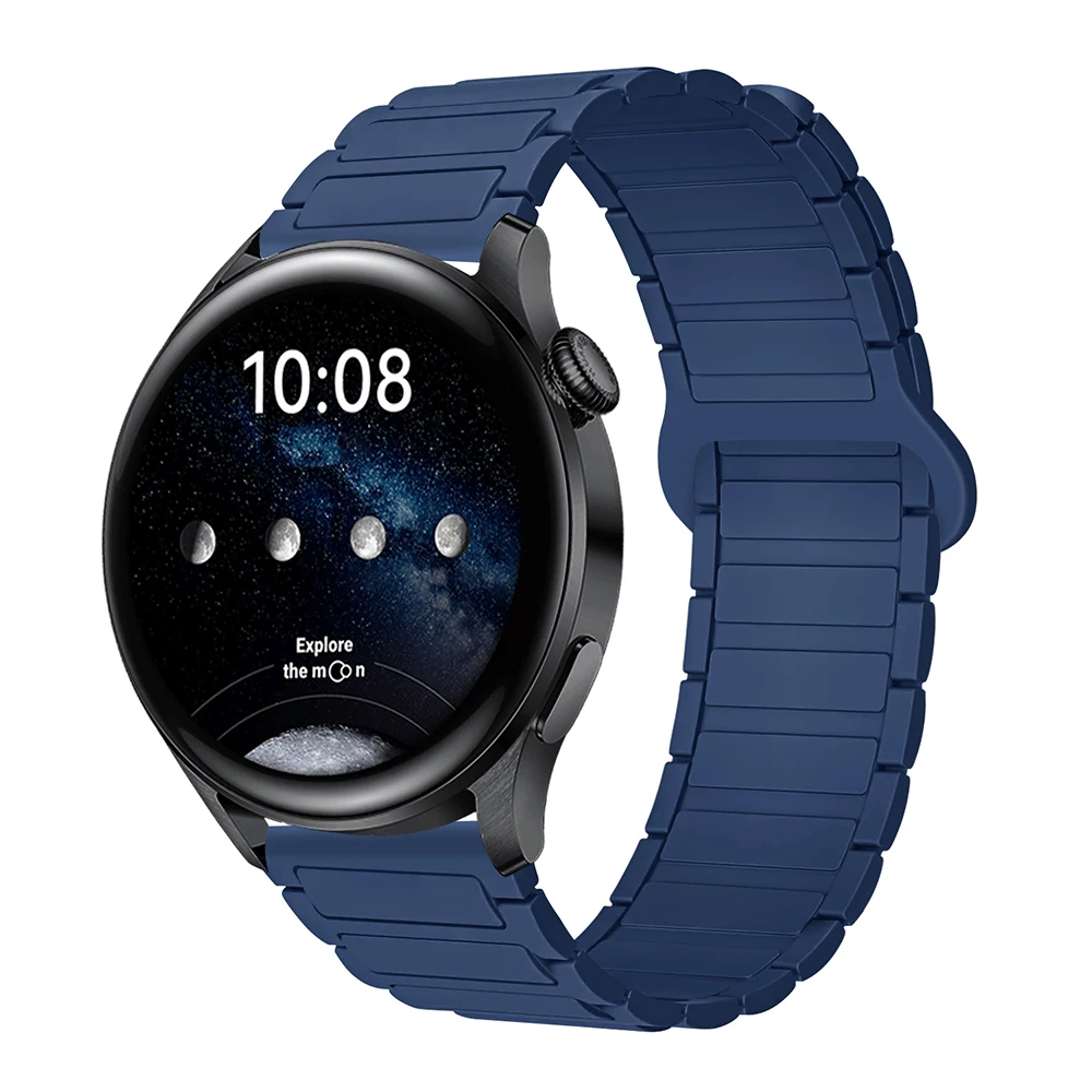 Magnetic Loop Silicone Strap - 22mm Adjustable Band