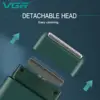 VGR 390 mini single blade cordless beard trimmer razor rechargeable foil electric face body shaver for men 6