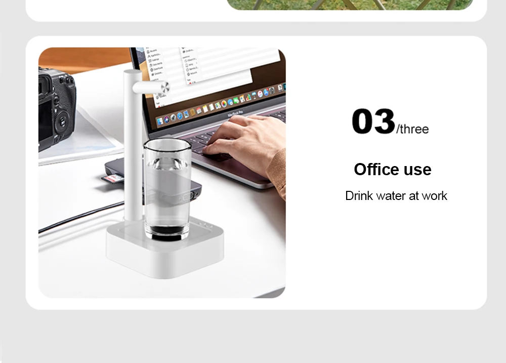 automático, recarregável, desktop, portátil, garrafa de galão, 19 litros
