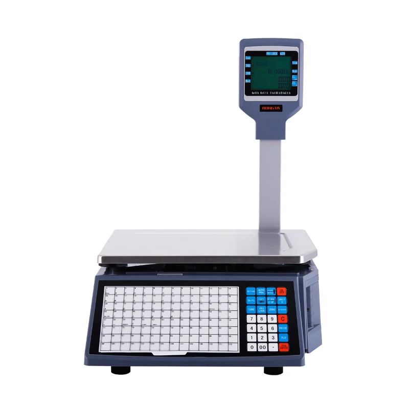 

Weighing Scale With Printer for Barcode Label Printing Balance Scale Digital Weight for Vegetable Meat Fruit