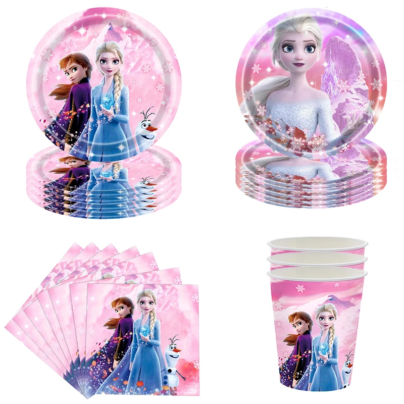 DisneyPinkFrozenBirthdayDecorationsKidsGirlsSnowQueenElsa