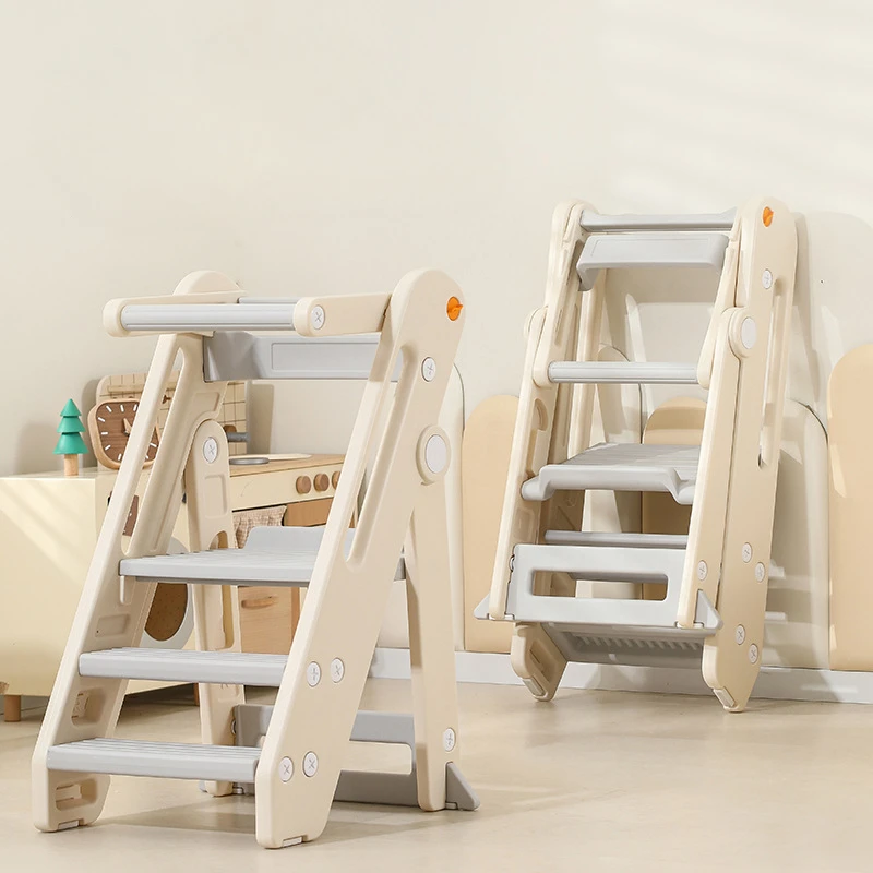 Montessori Learning Tower,Baby Washstand Step Stool,Foldable Children's Ascending Stool, Handwashing Pedal Stair Stool Kids Step