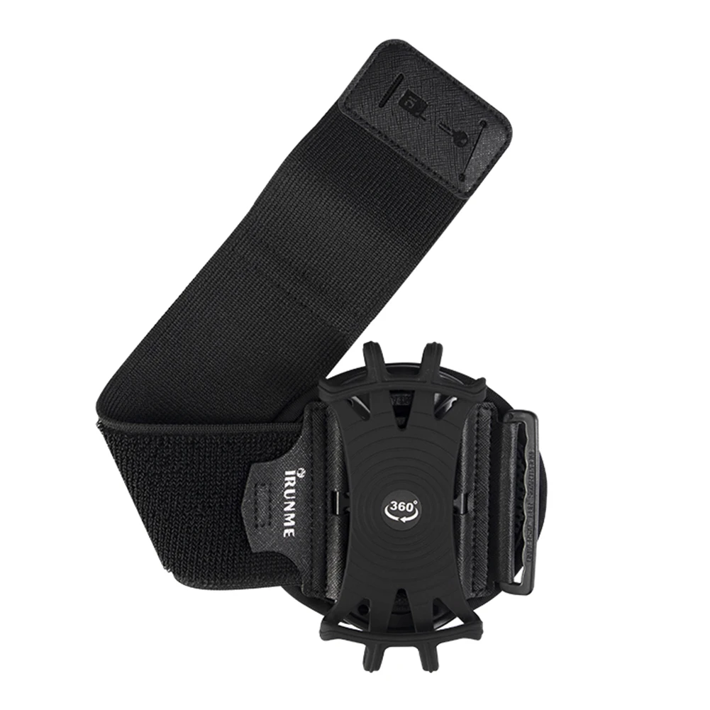 360 Degree Rotation Mobile Phone Holder Wearable Armband Wrist Case Adjustable Wristband Phone Case Removable for Sports Fitness 2