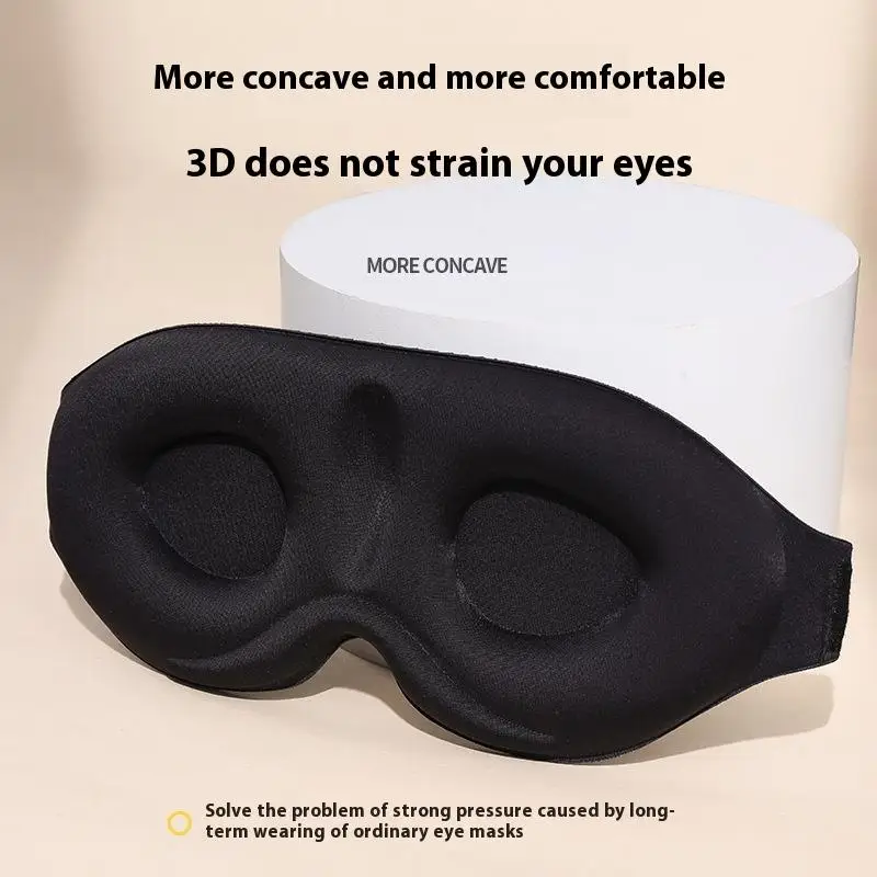 Eye Mask For Sleeping 3D Contoured Cup Blindfold Concave Molded Night Sleep Mask Block Out Light With Women Men Cute Sleep Mask