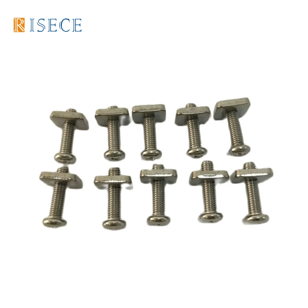 Surfing Longboard Fin Screw M5 Stainless Surf Fin Screws Plates Single Nails Surfing Replacing Screw 10PCS/Lot