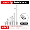 6 PCs Non-Slip Magnetic Cross Head Household Electric Driver Screw Set - High Hardness Hand Drill Bits for Electric Screwdrivers 6