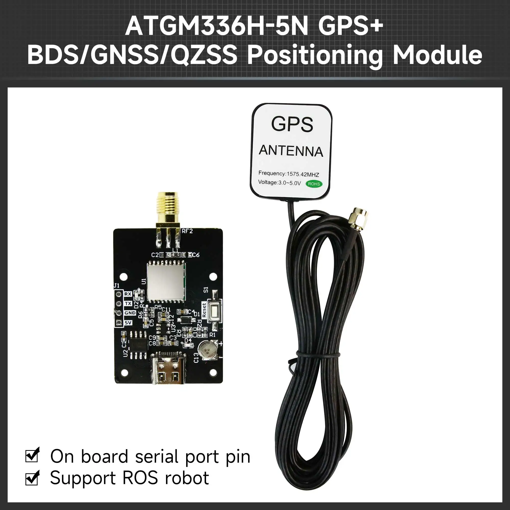 Module GPS ATGM336H-5N pour Drone FPV - Haute Sensibilité