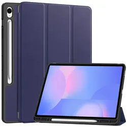Premium Tri-Folding Stand Cover with Pen Slot and Magnetic Closure for S10FEPlus 13.1 2025 (Blue)