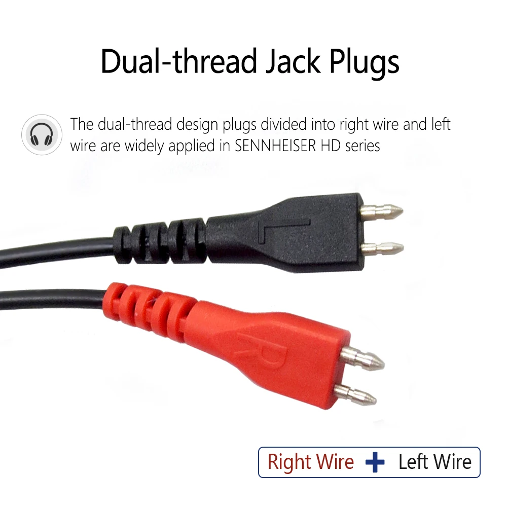 3.5MM + 6.35MM jack Headphone Upgrade Cable Audio Cable for SENNHEISER HD560 HD540 HD480 HD430 HD414 HD250 HD25