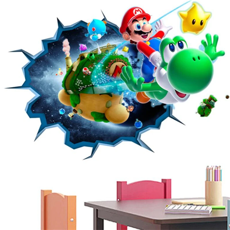 3D Cartoon game wall sticker for kids rooms living room bedroom wall decoration game poster  Children's gifts