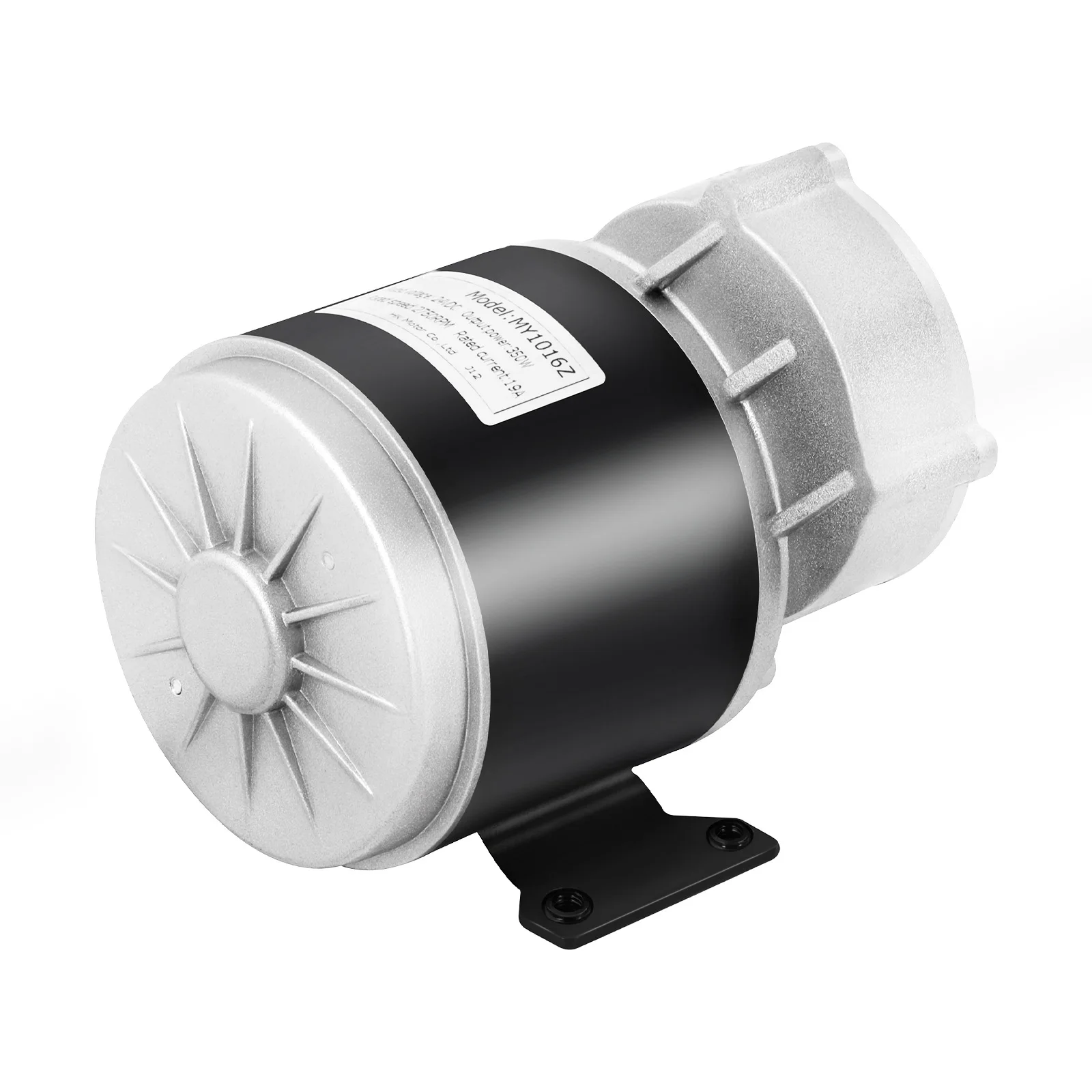 24V 350W Electric Motor Brushed Vehicle Geared Motor 300RPM w/Pure Copper Coils for E-Bikes/Mopeds/Agricultural Equipment