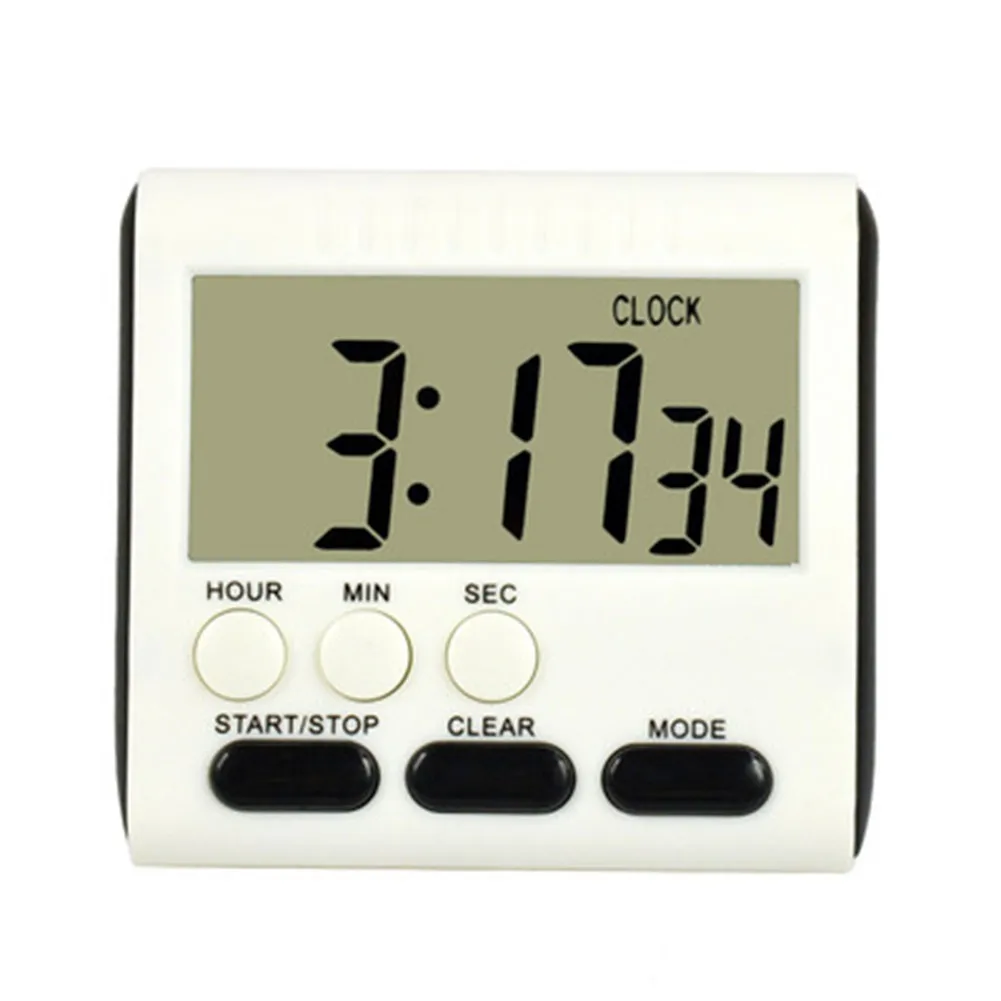 Digital Screen Kitchen Timer Large Display Digital Timer Square Cooking Count Up Countdown Alarm Clock Sleep Stopwatch Clock disney frozen alarm clock anime movie character aisha anna colorful discoloration square clock rechargeable birthday gifts