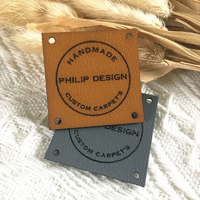 Custom Leather Labels Handmade Items  Custom Leather Tags Handmade Items -  30pcs - Aliexpress