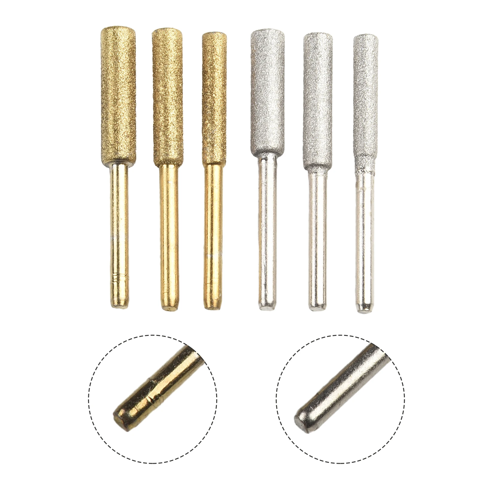 Chainsaw Sharpener Metal Grinding Carving Cylindrical Burr Grinding Tool Sharpener Grinder Sharpener Stone File 2pcs chainsaw grinding chain stone teeth sharpener saw teeth sharpener professional woodworking sharpening tool