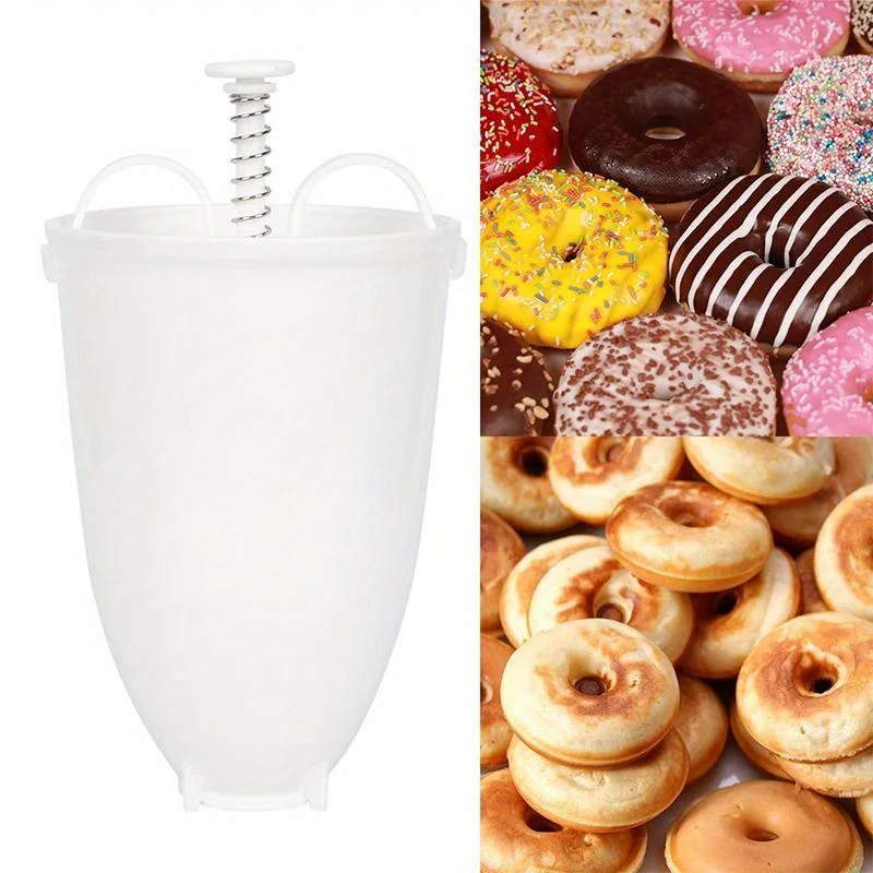 1PC Fast Easy Donut Maker Artifact Waffle Doughnut Making Kitchen DIY Mould Dessert Baking Tool Lightweight Deep Fry