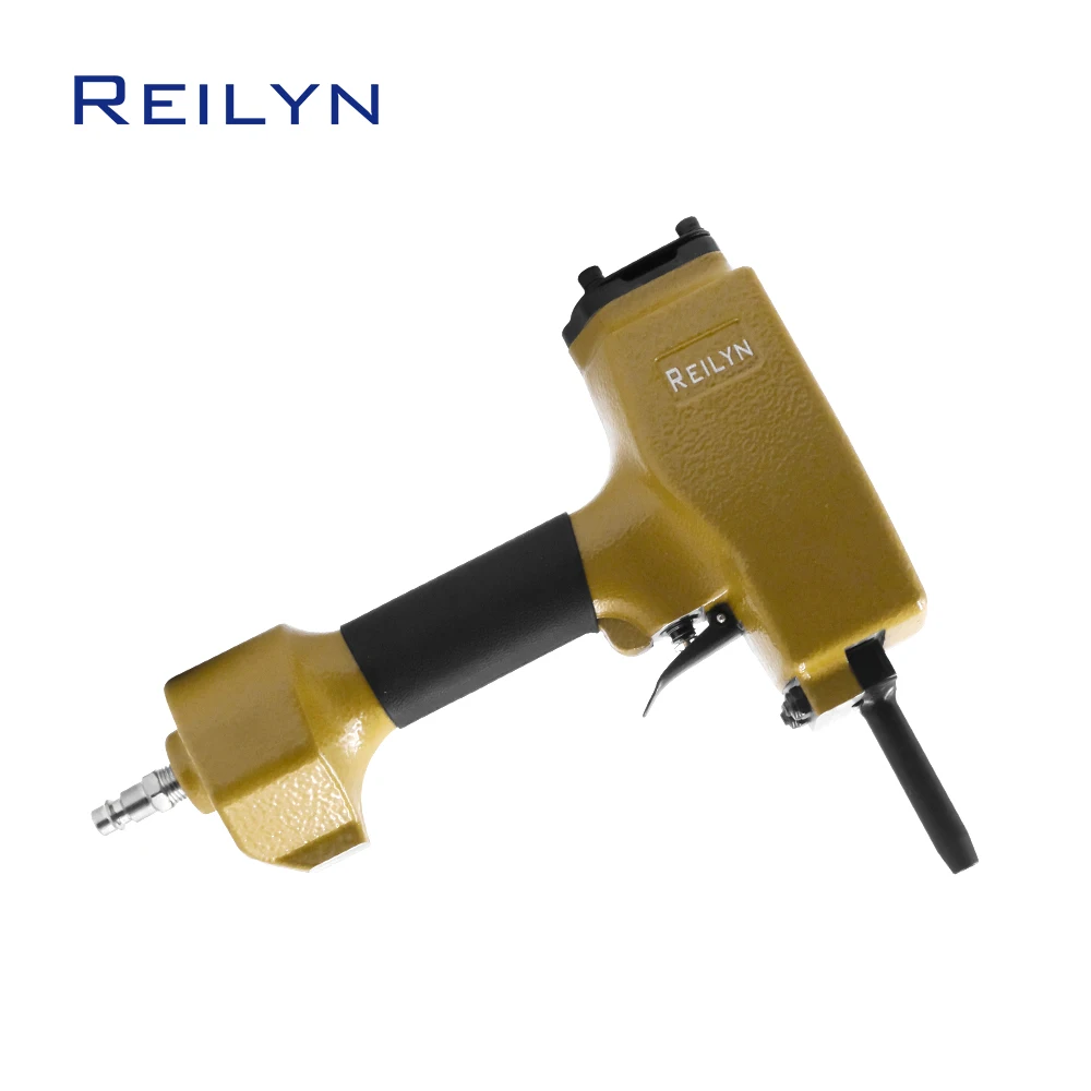 Reilyn T50SC Pneumatic Nail Puller Air Nail Remover Air Punch Nailer Stubbs Nail Removes 1.5-4mm Gauge Nails for Woodworking kimsing p620 23 gauge 20mm length copper coating headless pin nails 10 000 pcs box for woodworking cabinets windows doors