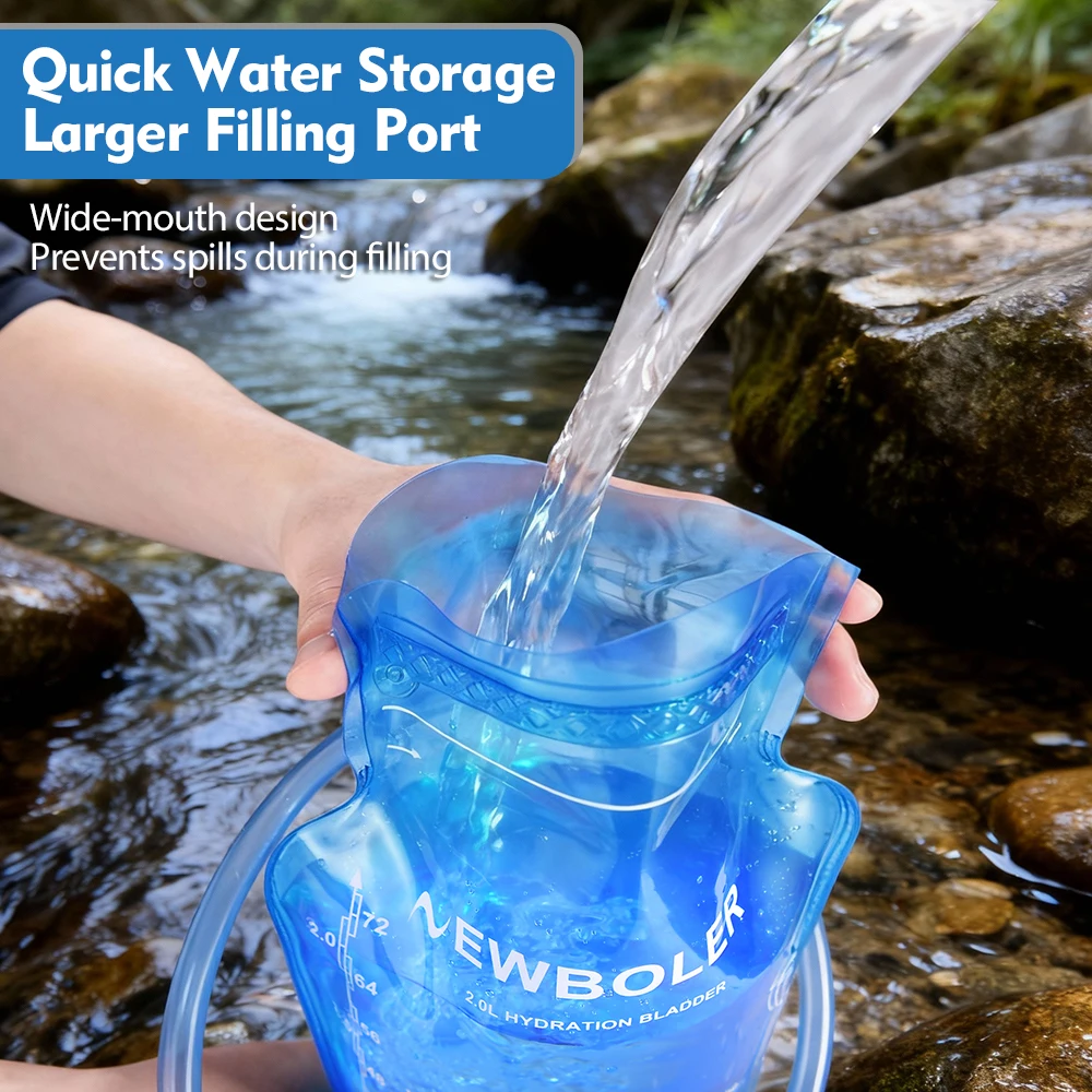 Hydration Pack Water Reservoir - BPA Free Storage Bag for Running and Outdoor Activities