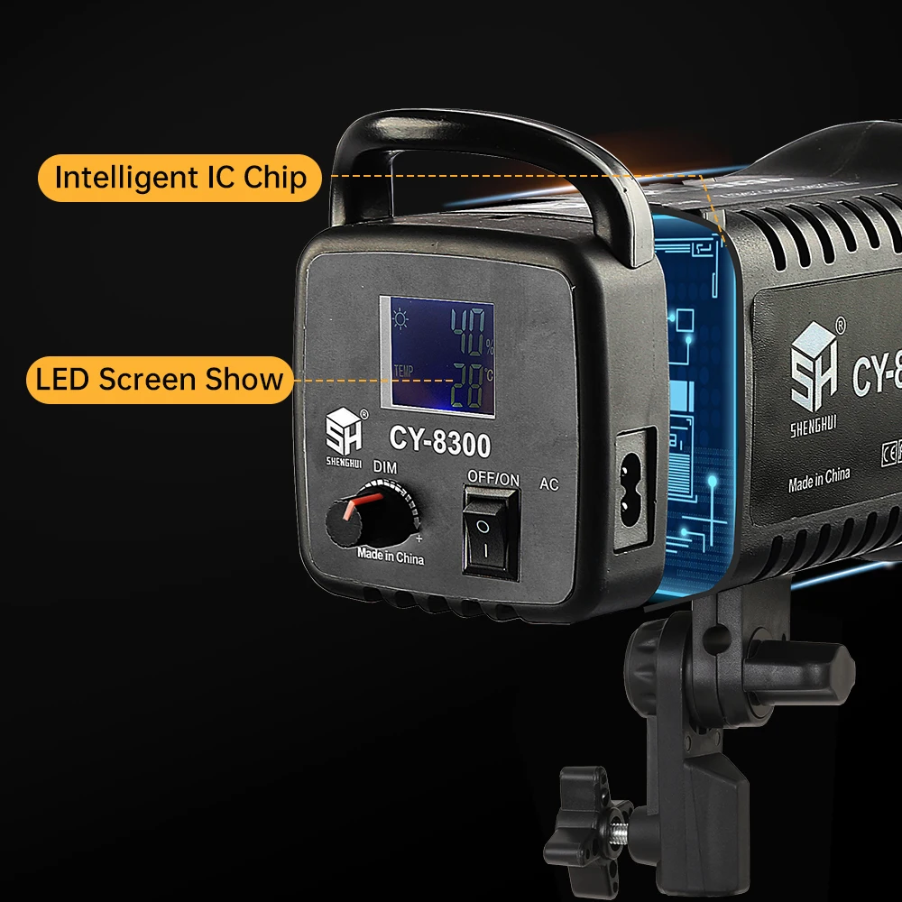 Lâmpada Solar Balanceada para Fotografia Luz de Vídeo Led Flash Retrato Acessórios de Estúdio Youtube 100w - Image 3