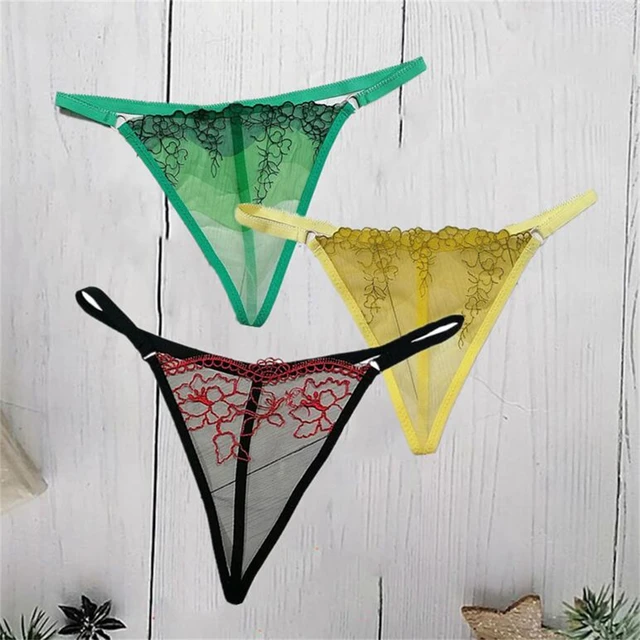 Transparent Mesh Women Panties Sexy  Transparent Panties Fine Mesh -  3pcs/set Sexy - Aliexpress