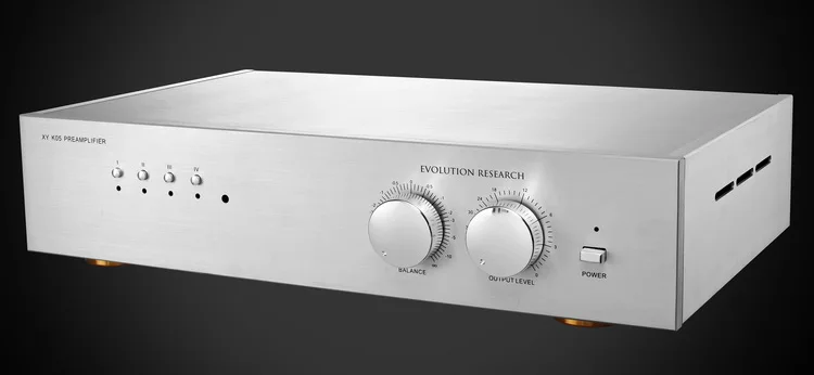 

K05 Music Evolution Research K05 balanced pre-amplifier originated from FM technology HIFI power amplifier 435*90*260mm.