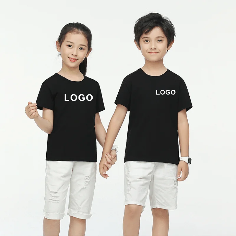 Quick-drying Custom T Shirts for kids Causal Breathable kids top Personal Group Logo Custom Print Round Neck Short Sleeve Tshirt 2