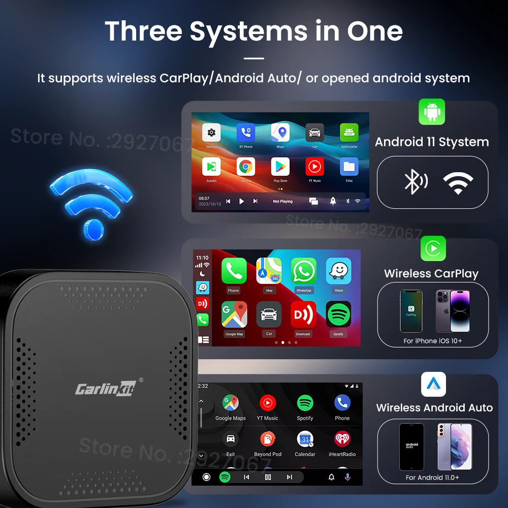 CarlinKit ī÷ Ai ڽ, ȵ̵ 11, 巡 QCM2290,  ī÷, ȵ̵ ڵ Ƽ̵ Ʈ Ʈ TV ڽ, 3G + 32G