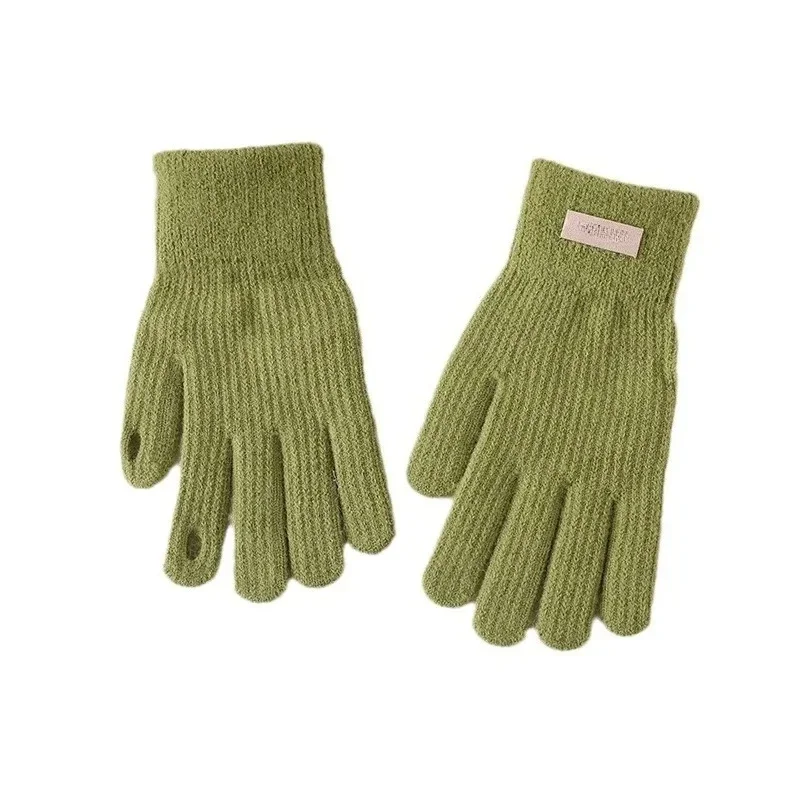 Women Autumn Winter Touch Screen Gloves Gloves Skiing Riding Work Full Finger Mittens Warm Knitted Gloves Sport Cycling