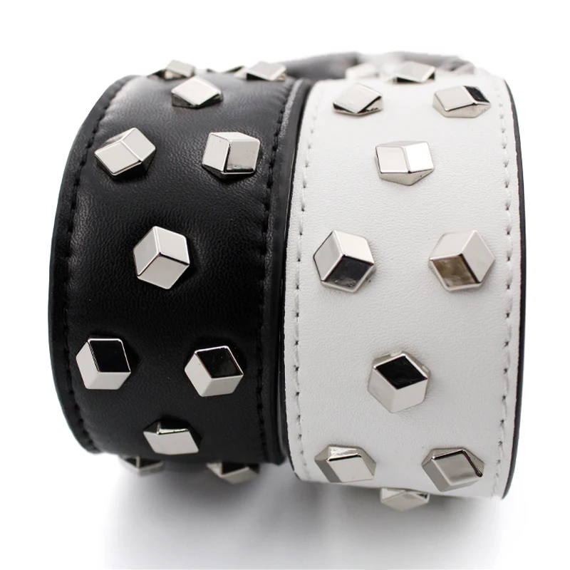 TINBERON Bag Strap For Genuine Leather Adjustable Wide Crossbody Strap Fashion Metal Rivets Bag Accessories Belt Shoulder Straps