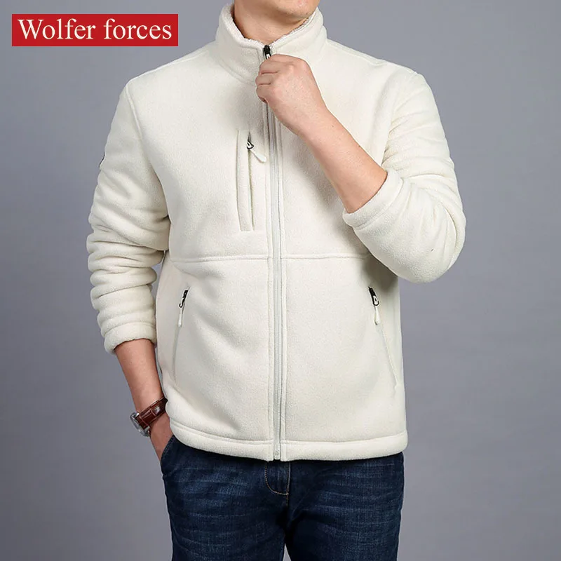 Fishing Jacket Windbreaker Military Fleece Bomber Male Autumn Jacket Tactical Techwear Outdoor Cold Cardigan Camping