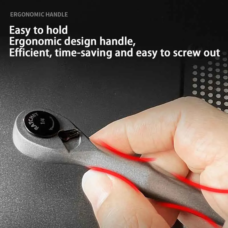 Ratchet Wrench Set 22 in 1 Multifunctional Right Angle Screwdriver Kit Small Mini Ratcheting Screwdriver Combination Set