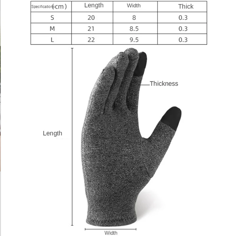 Winter Gloves Thermal Touch Screen Thermal Windproof Warm Gloves 1Pc Arthritis Gloves Woman Rheumatoid Magnetic Therapy Glove 6