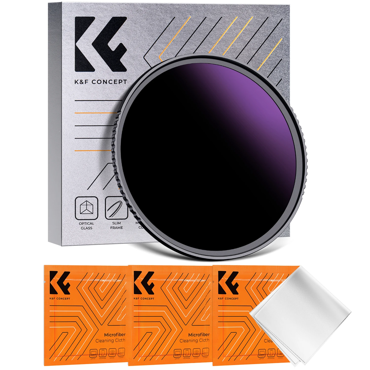 

K & F Concept Nano-K Series ND1000000 солнечный фильтр 20 стоп 49-95 мм объектив камеры DSLR с нейтральным наблюдением