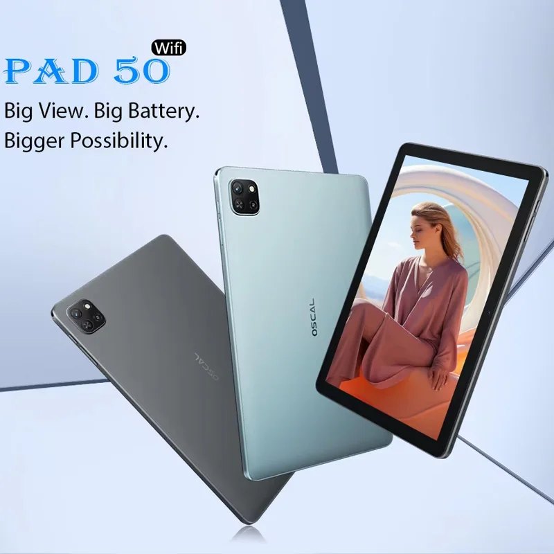 OSCAL Pad 50 WIFI Tablet, 10.1'' HD Display A133P Quad Core, up to 6GB RAM+64GB ROM 5100mAh Dual Speaker Android 13 Tablets WIFI