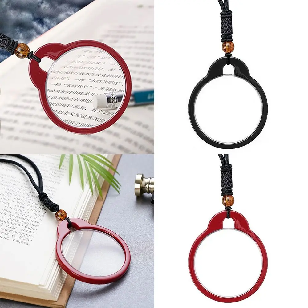 Mother's Day Portable Decoration Creative Reading Glasses Helper Necklace Magnifier Pendant