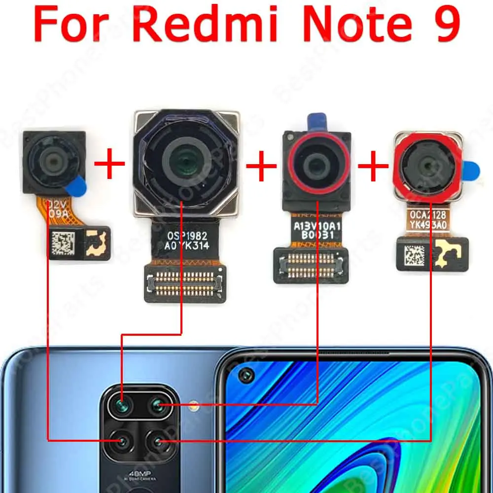 Lentille De Caméra Arrière Pour Xiaomi Redmi Note 9C - Verre De Remplacement - Neuf Sous Emballage