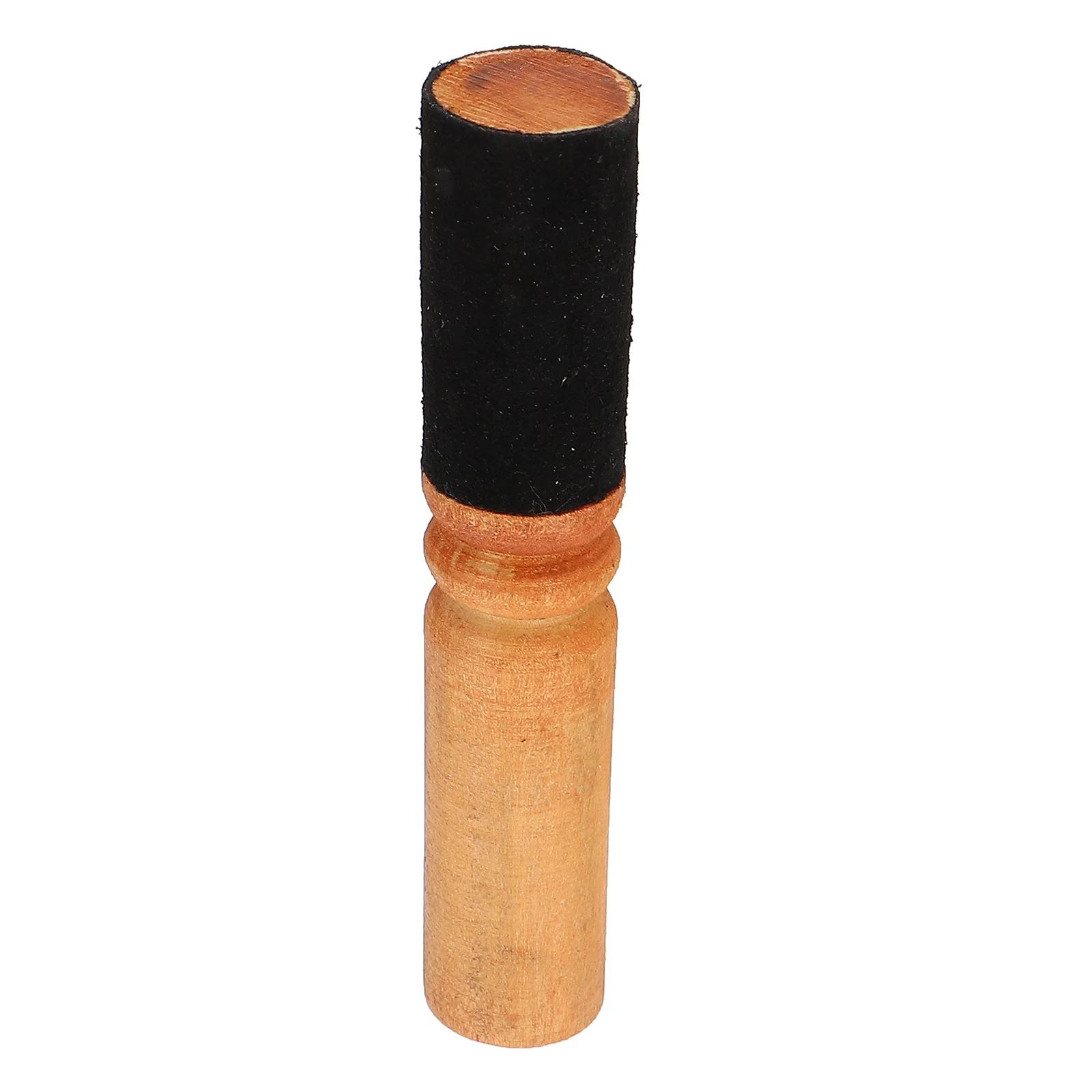 Wood Singing Bowl Mallet PU Wrapped Stick Fine Workmanship Sound Bowl Part for Relaxation Meditation Wooden Mallet