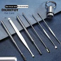 6pcs Ear Wax Cleaner Earwax Removal Tools Pick Digging Artifact Earpick Cleaning Ears Remover Ear Wax Cleaning tool kits 2