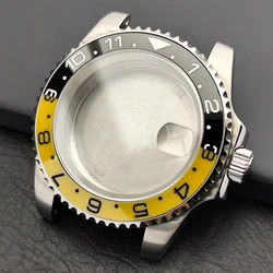 Premium 40.5MM Sapphire Glass GMT Case with Bidirectional Rotating Bezel for 28.5MM Dial and 20mm Strap (NO.88)