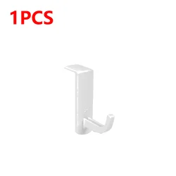 Universal Adhesive Wall Mount Headphone Hanger and Display Rack (1PCS White)