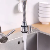 Flexible 360 Degree Shower Saving High Pressure Nozzle Stainless Steel Faucet Connector Kitchen Adjustable Anti Splash Tap Head 2